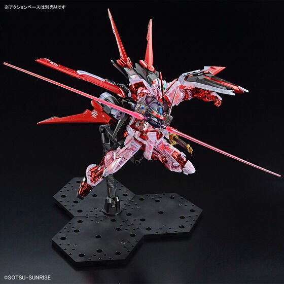 PRE-ORDER : MG 1/100 The Gundam Base Limited ASTRAY RED FRAME FLIGHT UNIT Plating Frame/Color Clear Plastic Model