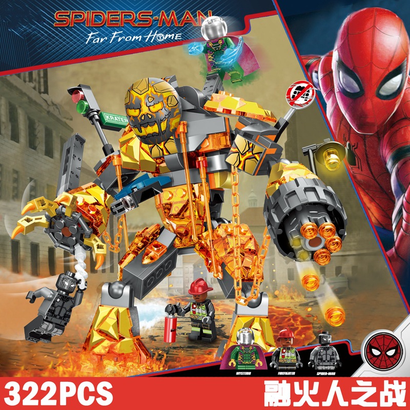 PRCK 64020 Spiderman The Molten Man Battle 322pcs
