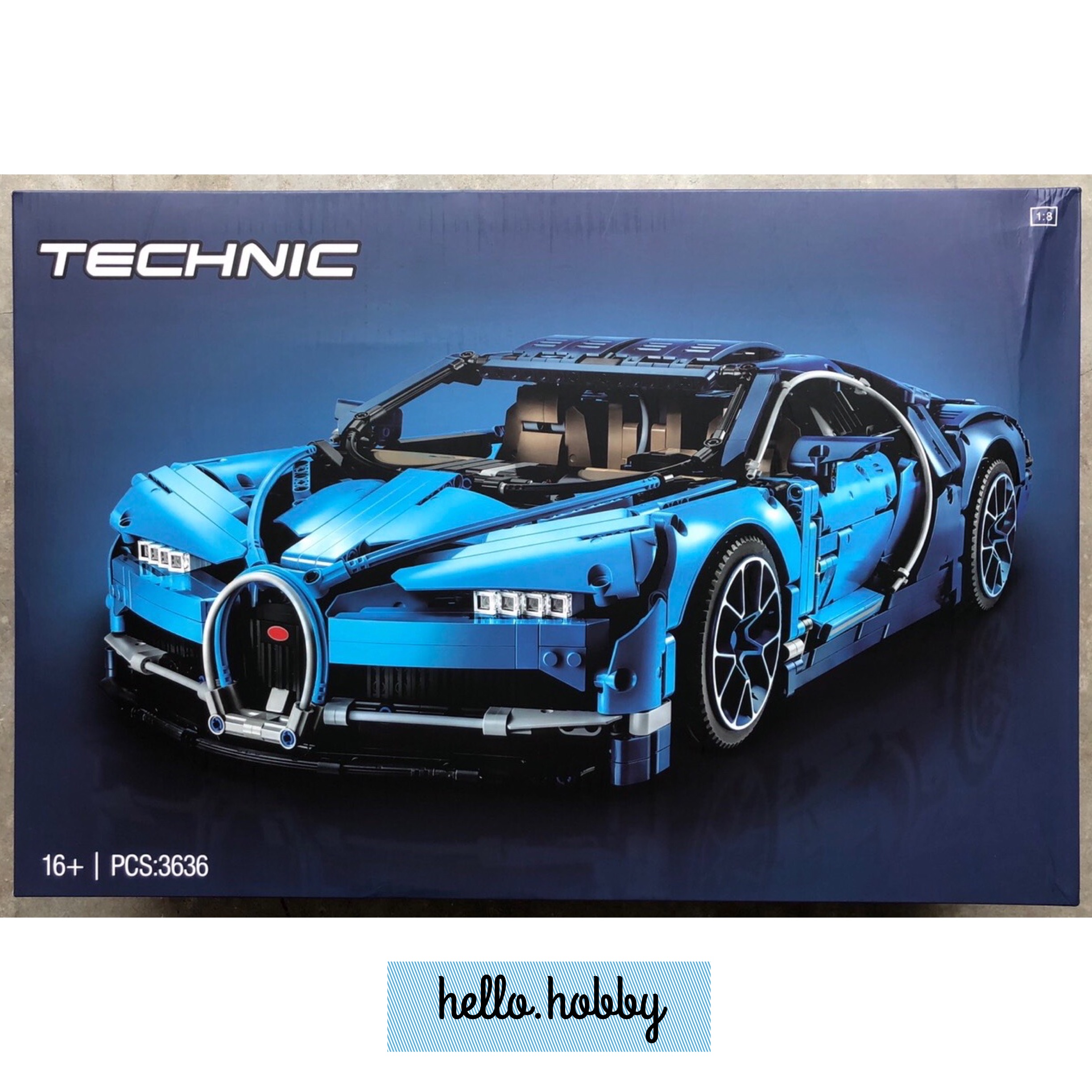 Bugatti Chiron 3636pcs