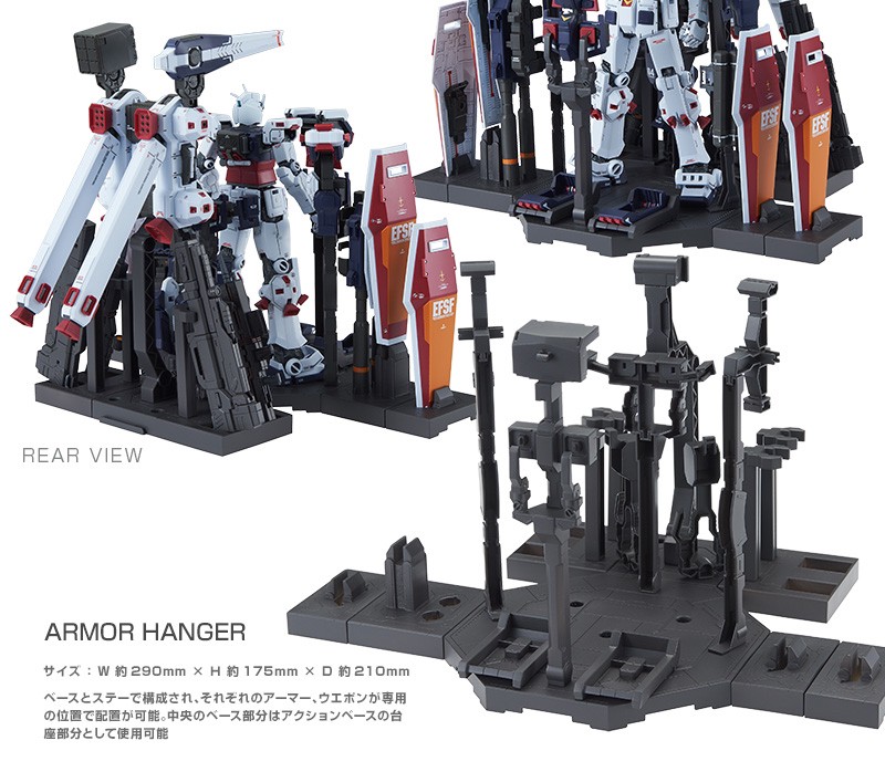 PRE-ORDER : MG 1/100 Weapon & Armor Hanger FOR Full Armor Gundam Ver. Ka (GTB ver) Plastic Model
