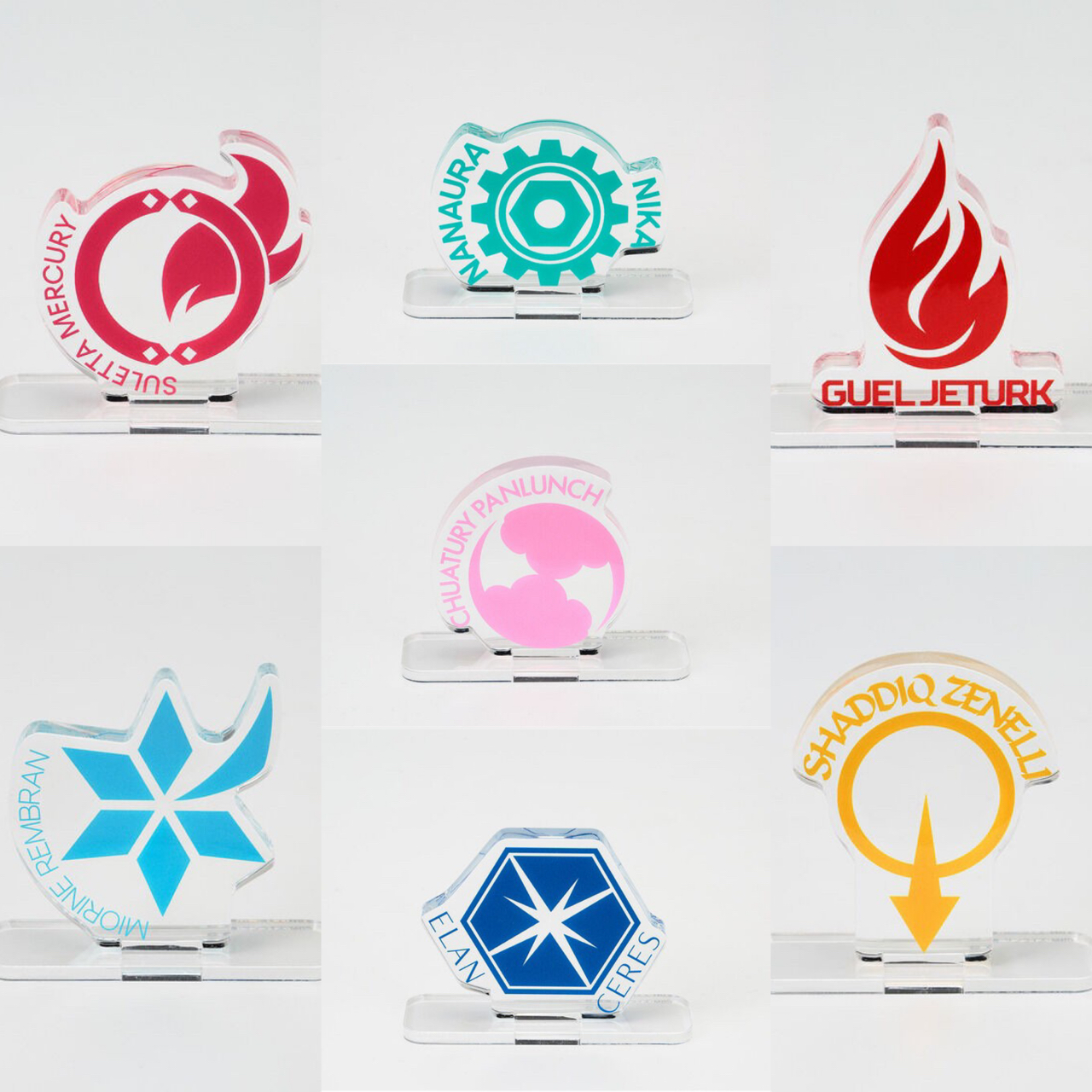 PRE-ORDER : Acrylic Logo Display EX Mobile Suit Gundam The Witch from Mercury Character Motif Mark