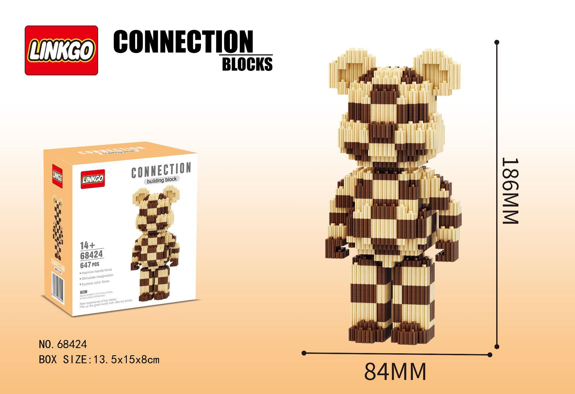 Linkgo 68395-68400 Bearbrick
