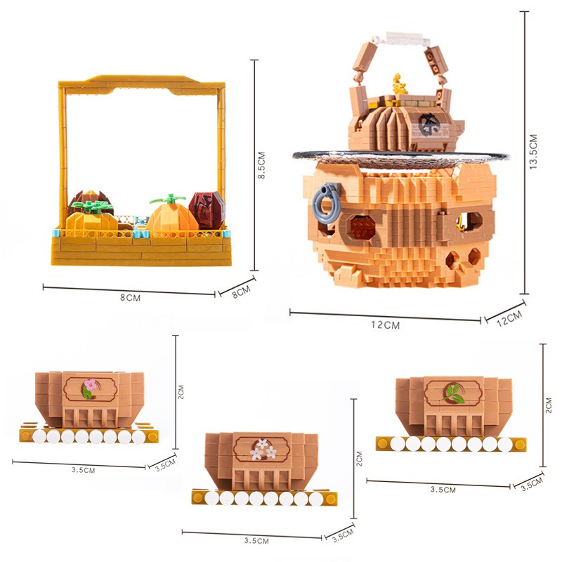 YKO P 2236 ชุดน้ำชา Boil Tea On The Fire 2533pcs (มีไฟ)