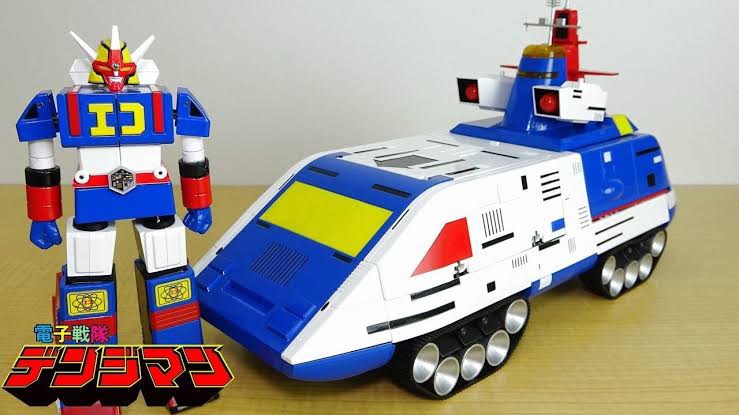 Denshi Sentai Denjiman - Denji Tiger & Daidenjin Complete Figure Set by Evolution Toy (Future Quest)