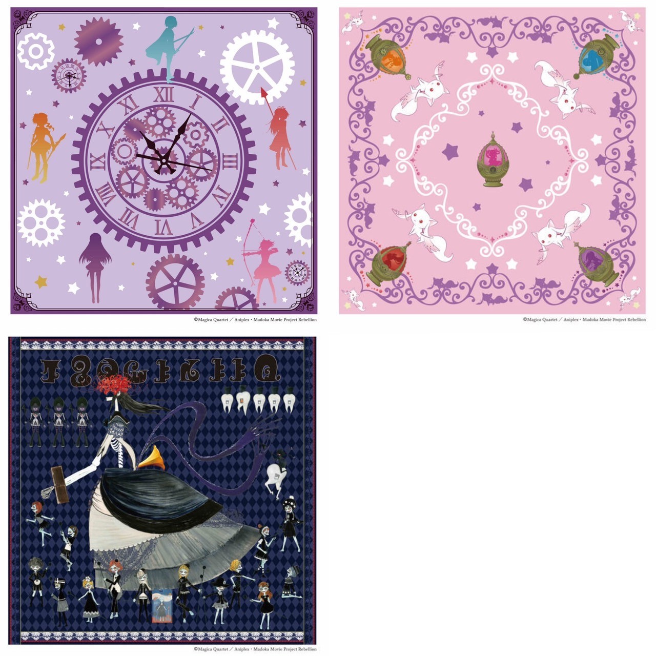 PRE-ORDER : Puella Magi Madoka Magica The Movie [Part 3] Rebellion Print Handkerchief (3 types)