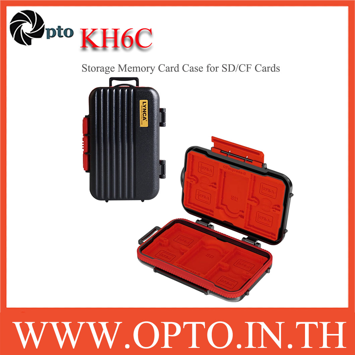 LYNCA KH6C Storage Memory Card Case for SD /CF-express A / CF-express B Cards กล่องใส่เมมโมรี่การ์ด