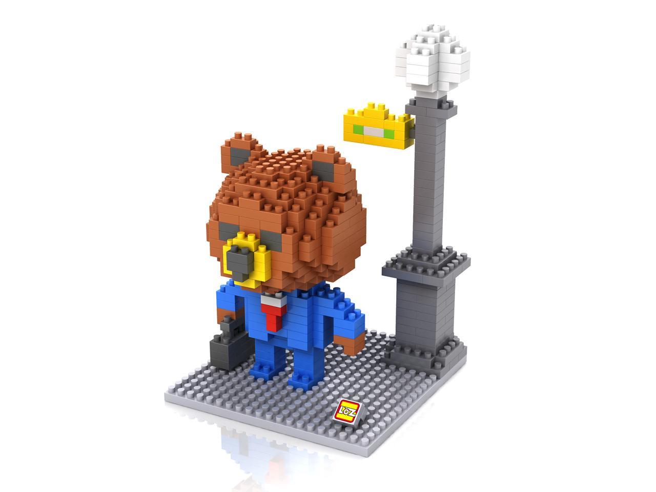 LOZ 9431 Line Town Brown Business Man 340pcs