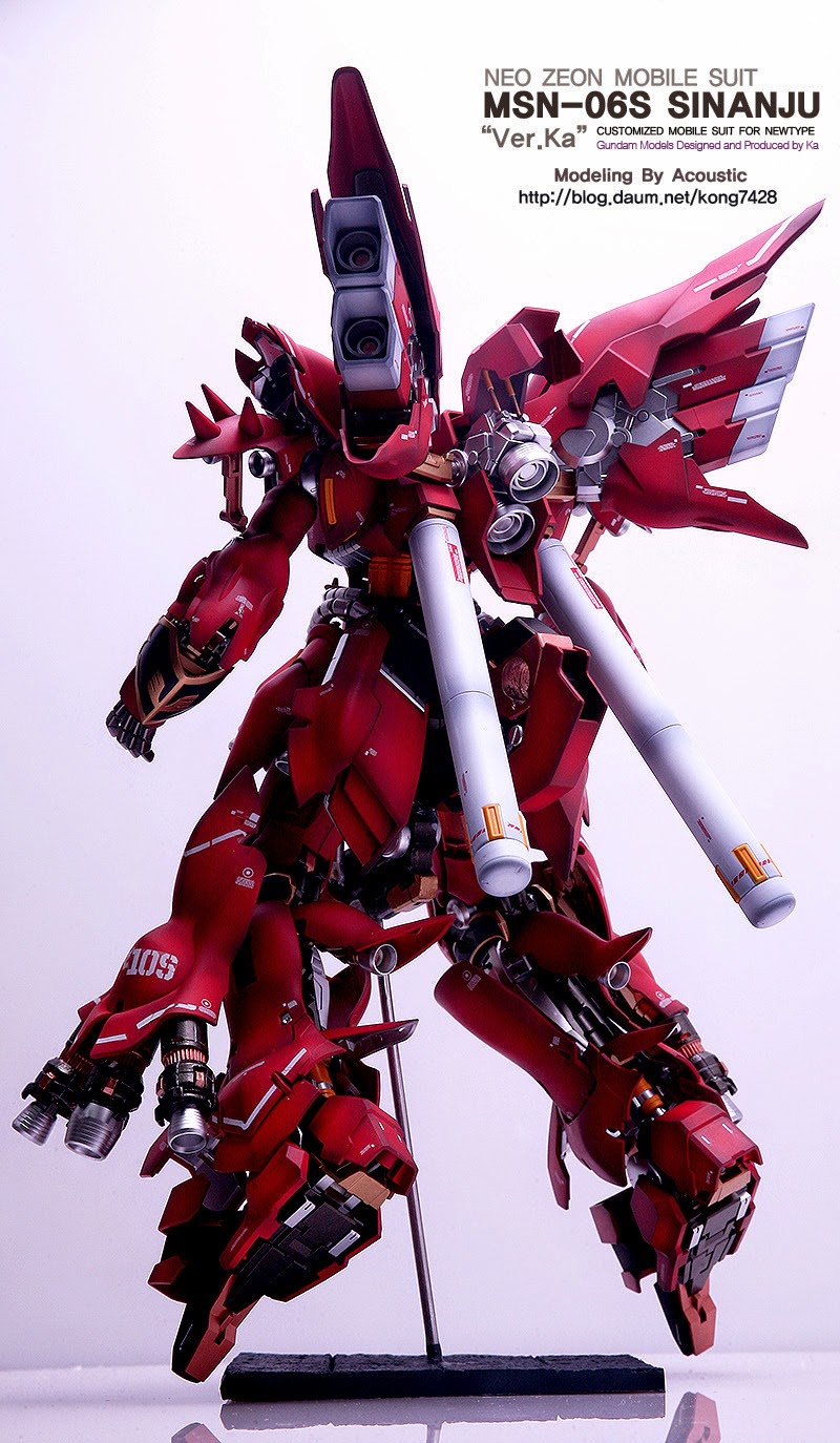 MG 1/100 MSN-06S Sinanju Ver.Ka Neo Zeon Mobile Suit Customized for Newtype by Bandai
