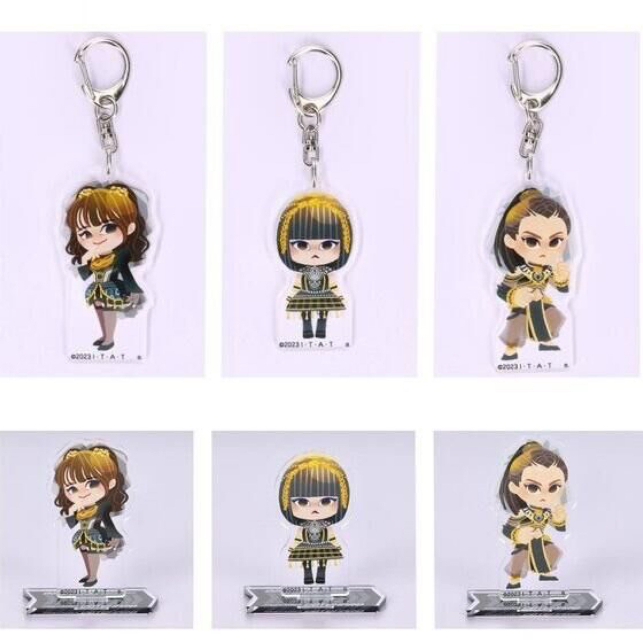 PRE-ORDER : Kamen Rider Gotchard Deformed Acrylic Charm / Stand [Three Dark Sisters] 3 Types