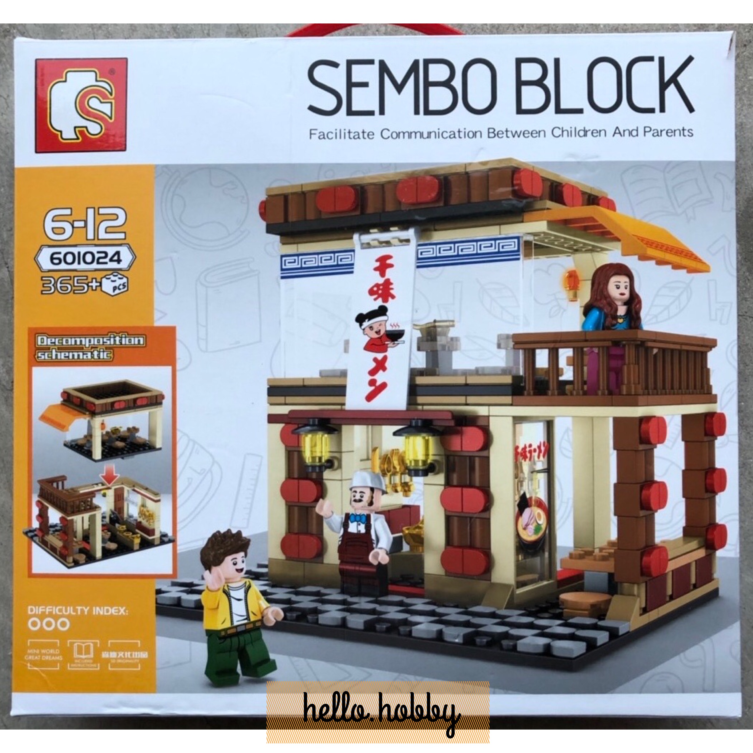 Sembo Block - 601024 Ramen Shop 365pcs