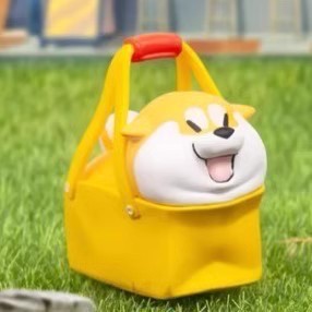 พวงกุญแจ ลิขสิทธิ์แท้ ได้ 1ตัว - Shiba - Achai Goji Puppy Crossing Daily Work Series Keychain by Dodowo