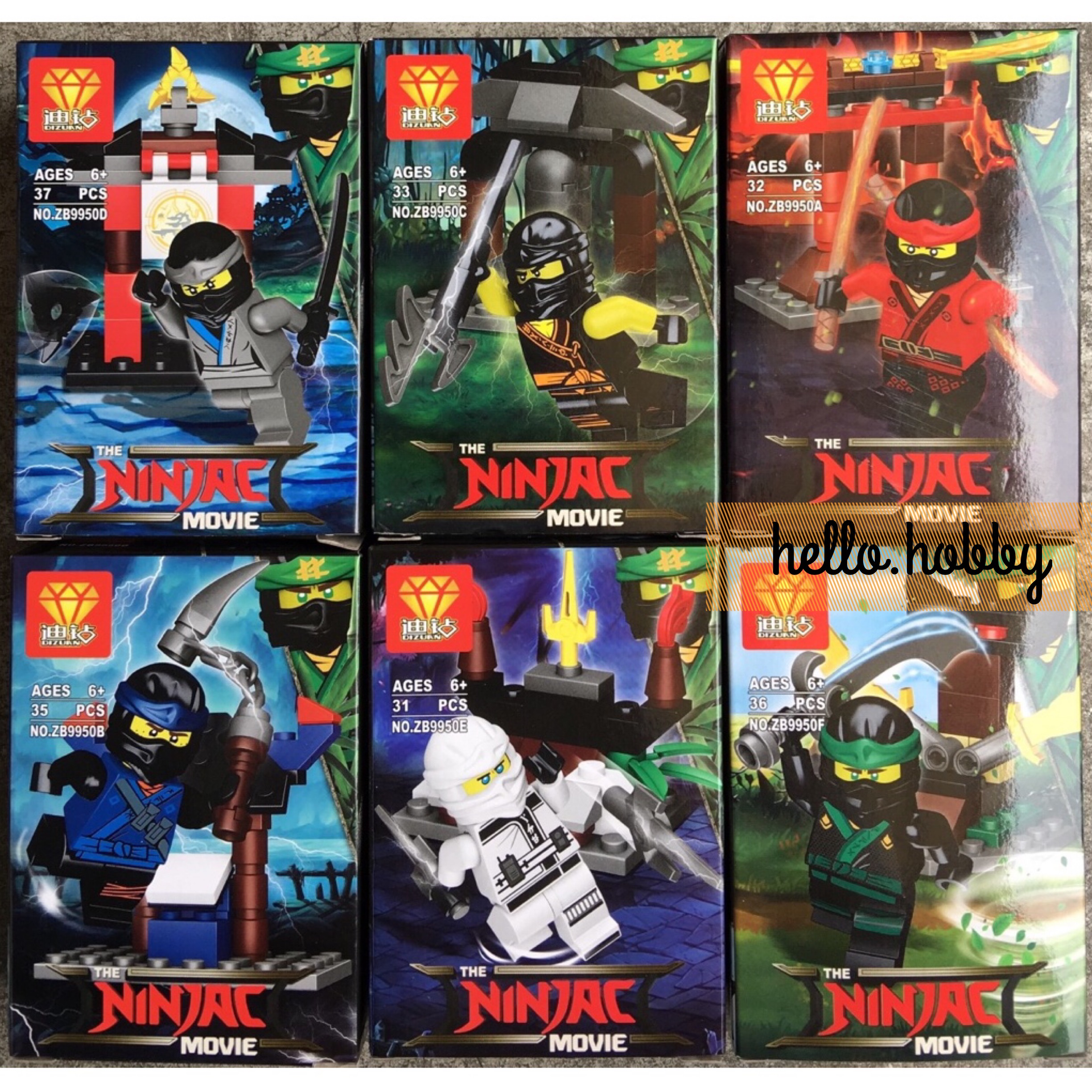 Dizuan ZB9950 A-F Ninjago