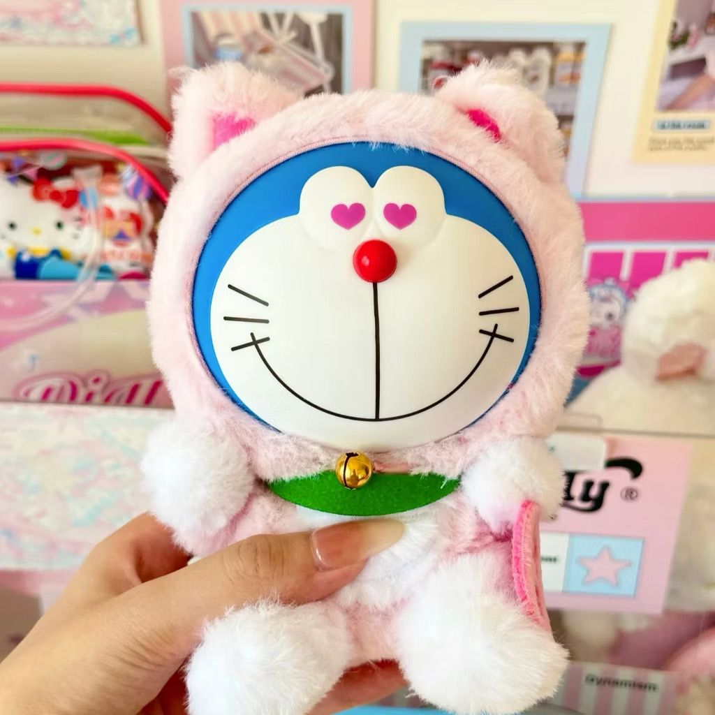 ตุ๊กตาโดเรม่อนกวัก ลิขสิทธิ์แท้ ได้ 1ตัว - Doraemon Doll V1 Wishing Lucky Cat Series by LDCX