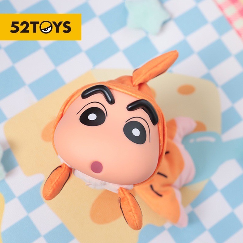 ตุ๊กตาชินจังดุ๊กดิ๊ก - Crayon Shinchan - Floppy Fish Plush Series by 52Toys