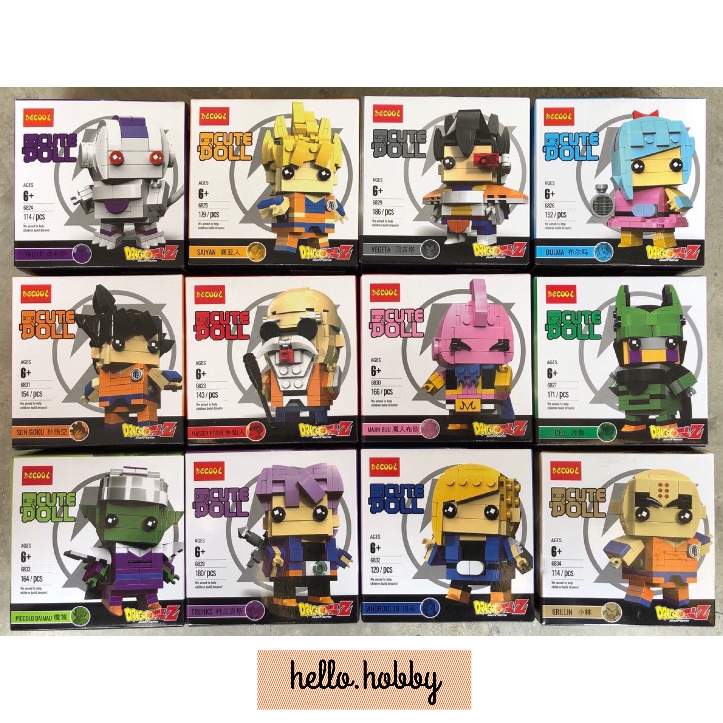 Decool 6823-6834 Dragon Ball Set