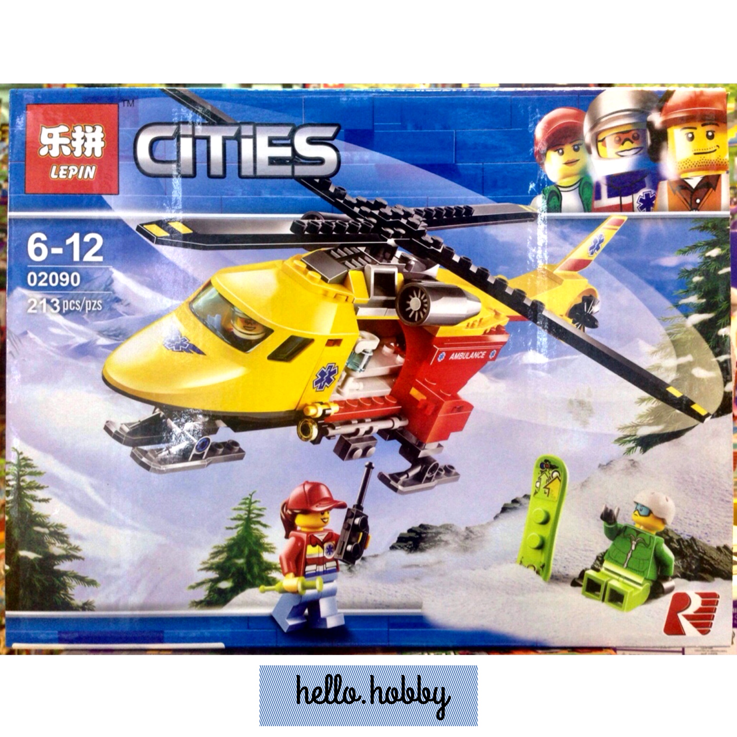 Lepin 02090 Ambulance Helicopter 213pcs