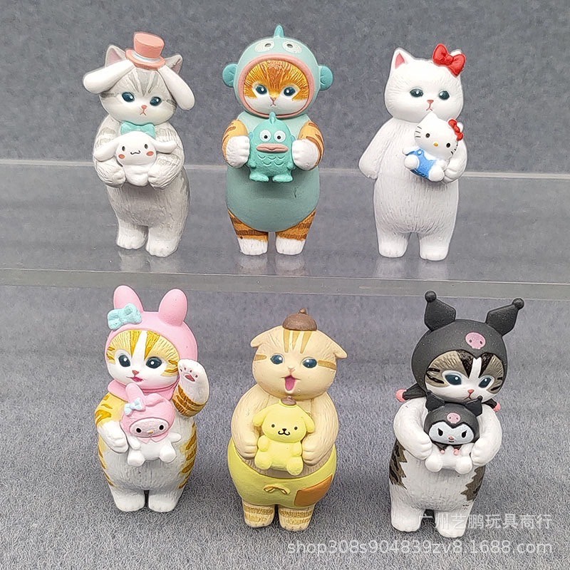 Mofusand x Sanrio Characters by Kitan Club (Set of 6)
