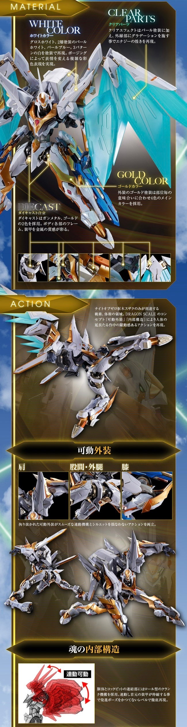 PRE-ORDER : METAL BUILD DRAGON SCALE Lancelot Albion