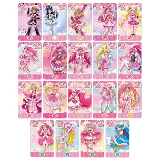 PRE-ORDER : "PreCure" Series 20th Anniversary PIICA+ Clear Pass Case (19 types in total)
