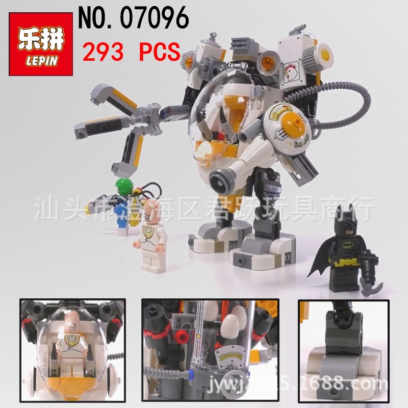 Lepin 07096 Batman Egghead Mech Food Fight 328pcs