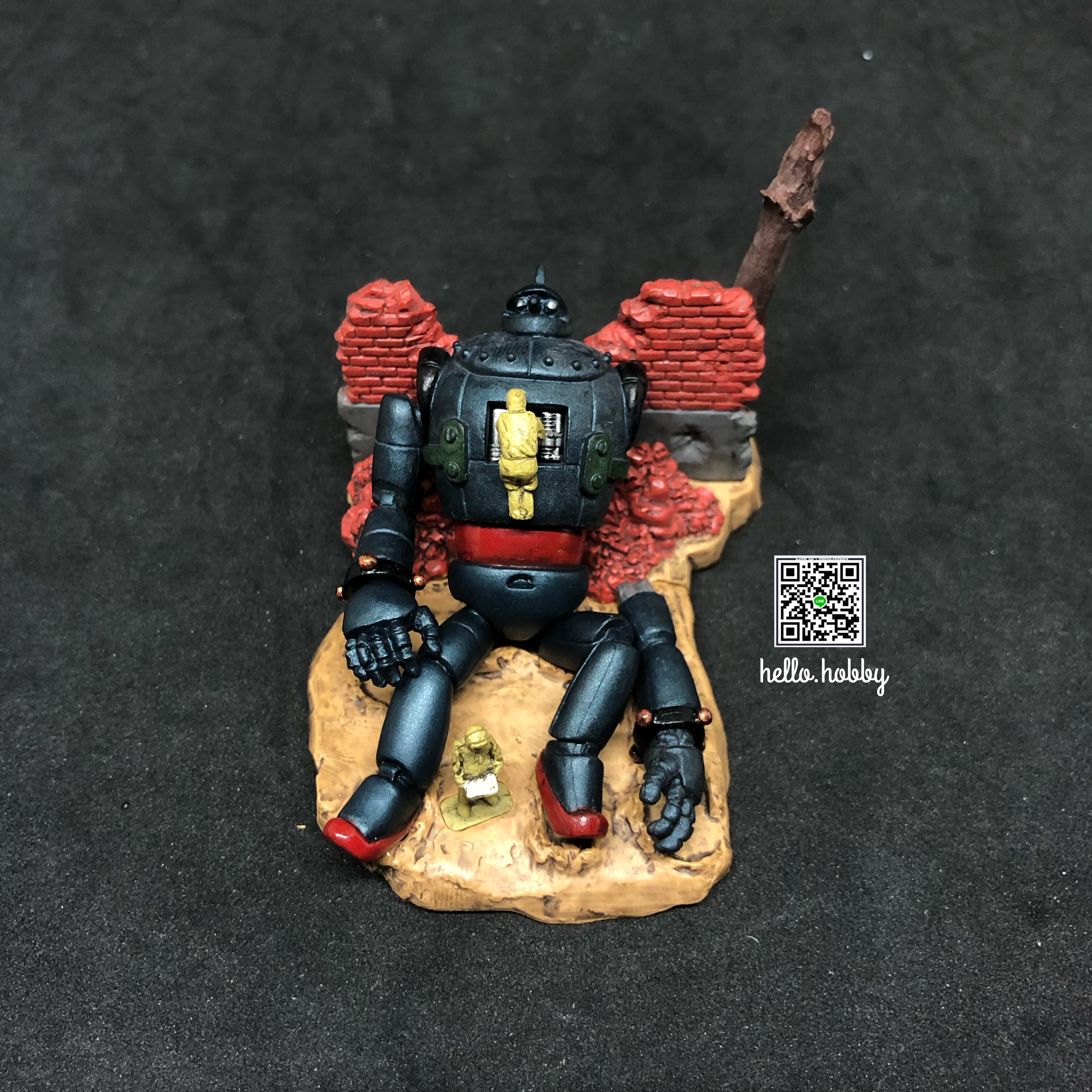 HG Gigantor Tetsujin 28 Imagination Collection Diorama Gashapon (Set of 4)