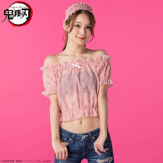 PRE-ORDER : Demon Slayer: Kimetsu no Yaiba Relaxing Wear Series Off-shoulder Tops