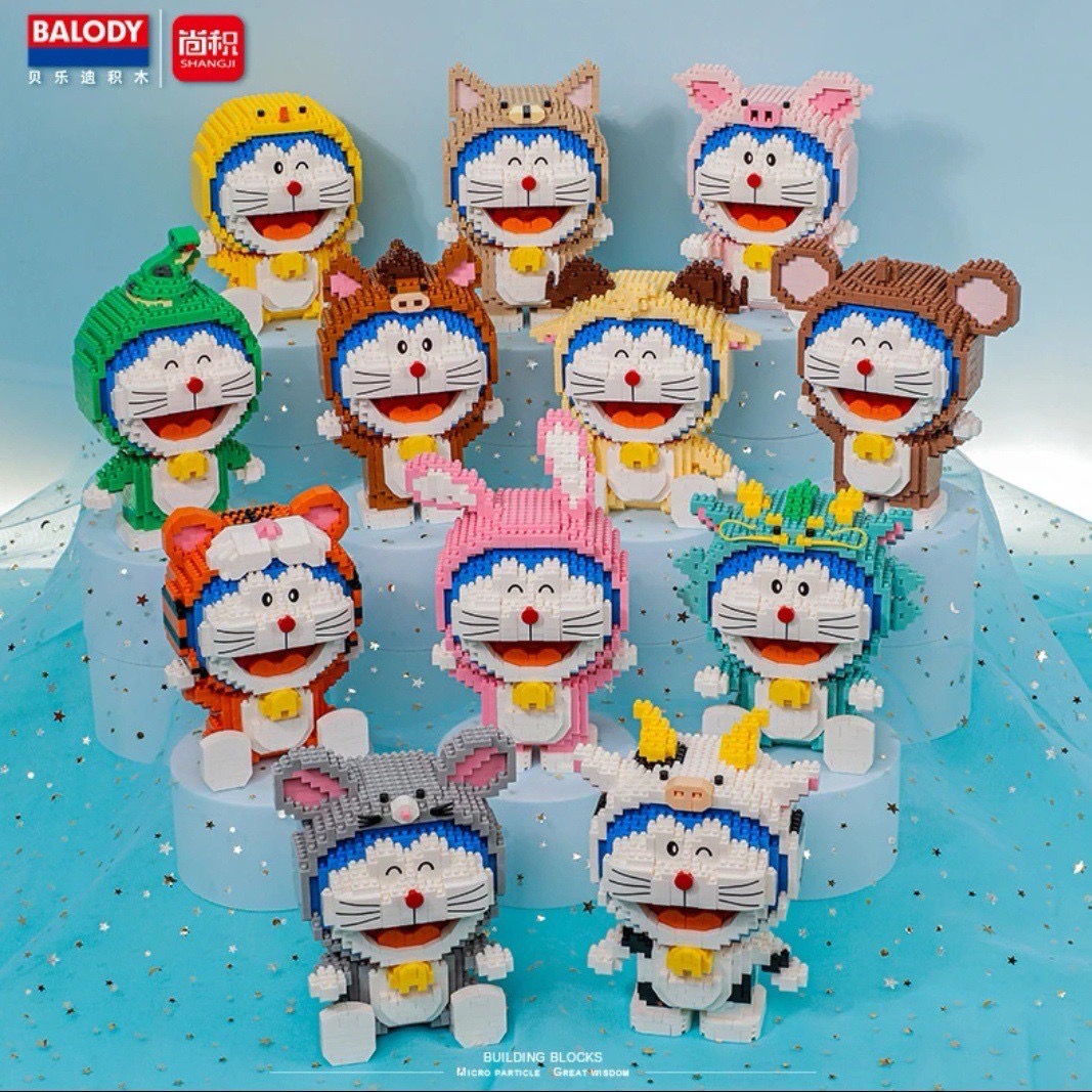 Balody 16550 - 16561 Doraemon 12 Chinese Zodiac Signs