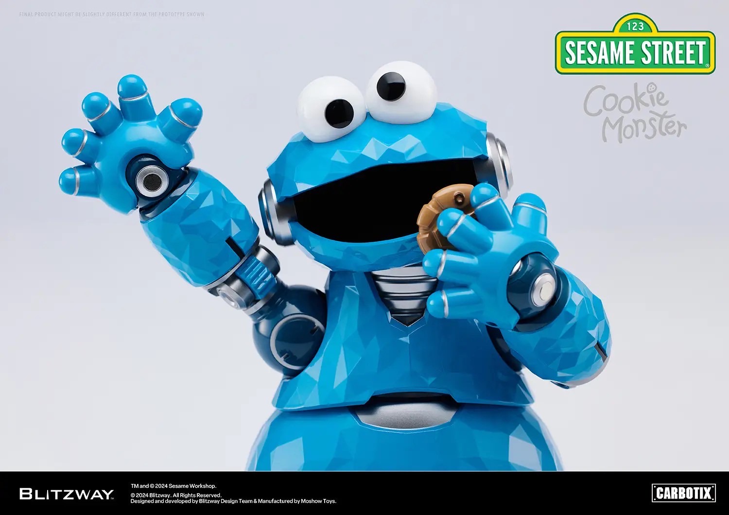 หุ่นยนต์ CARBOTIX - Sesame Street DX Ver. (Set of 3 : Elmo & Cookie Monster & Big Bird) by Blitzway (มีกล่องน้ำตาล)