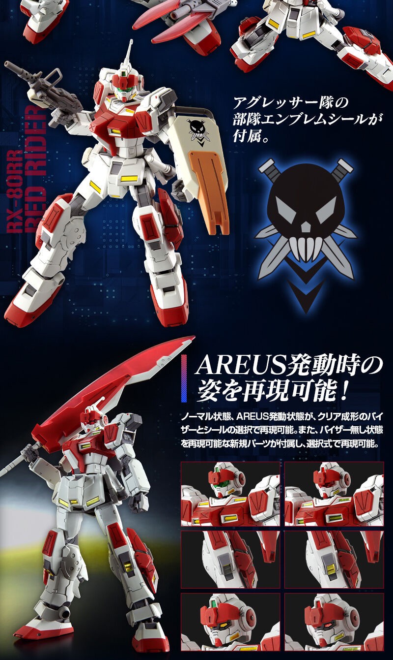 PRE-ORDER : HGUC 1/144 RX-80RR Red Rider Plastic Model