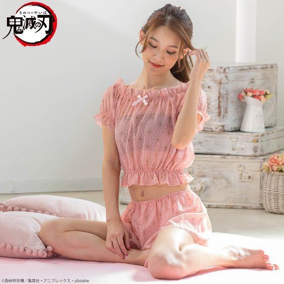 PRE-ORDER : Demon Slayer: Kimetsu no Yaiba Relaxing Wear Series Off-shoulder Tops