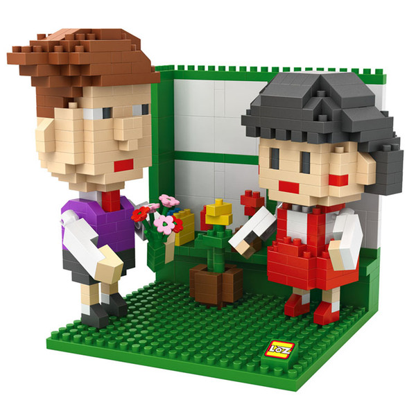 LOZ 9831-9834 Chibi Maruko & Friends Set