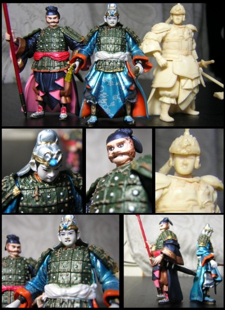 ฟิกเกอร์ สามก๊ก Kihachiro Kawamoto Romance of the Three Kingdoms Figure Collection vol. 1-2 (Set of 5) by Kaiyodo