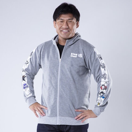 PRE-ORDER : Ohsama Sentai King-Ohger Deformed Official Hoodie Heather Gray