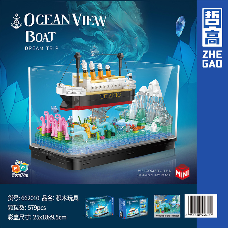 Zhe gao 662010 Titanic 579pcs (มีไฟ)