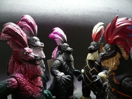 Ultra Monster Series - Ultraman No.08 Geronimon (matte brown, red feathers) 7” by Bandai