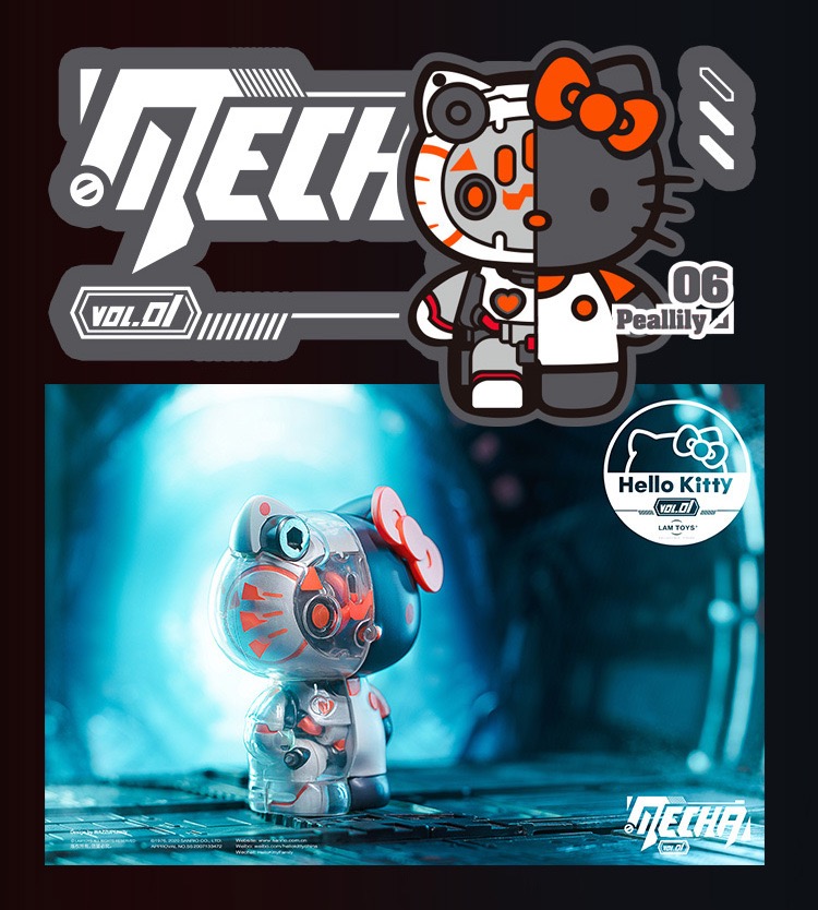 Mecha Hello Kitty Vol.01 Series Blind Box by Lam Toys (Set of 6+1)