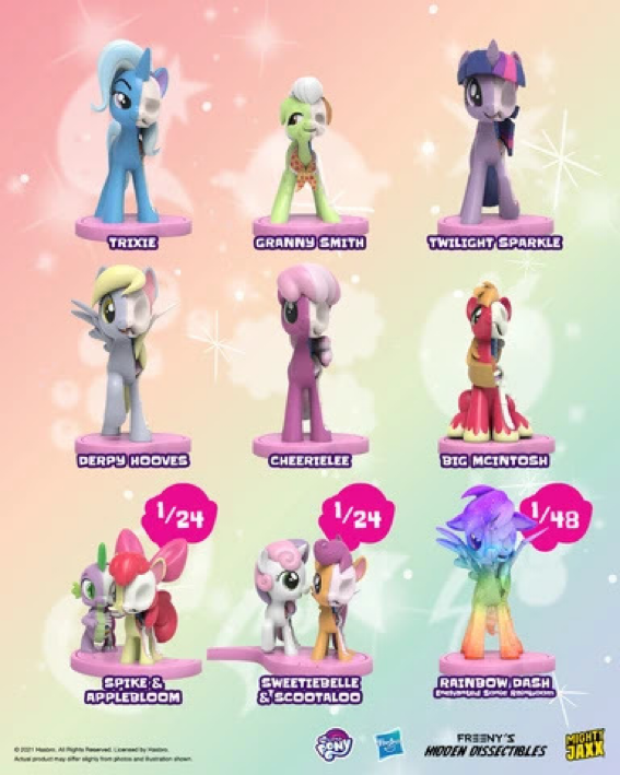 Blind Box - Freeny's Hidden Dissectibles: My Little Pony (Series 2) by Mighty Jaxx (set of 6+3secrets)
