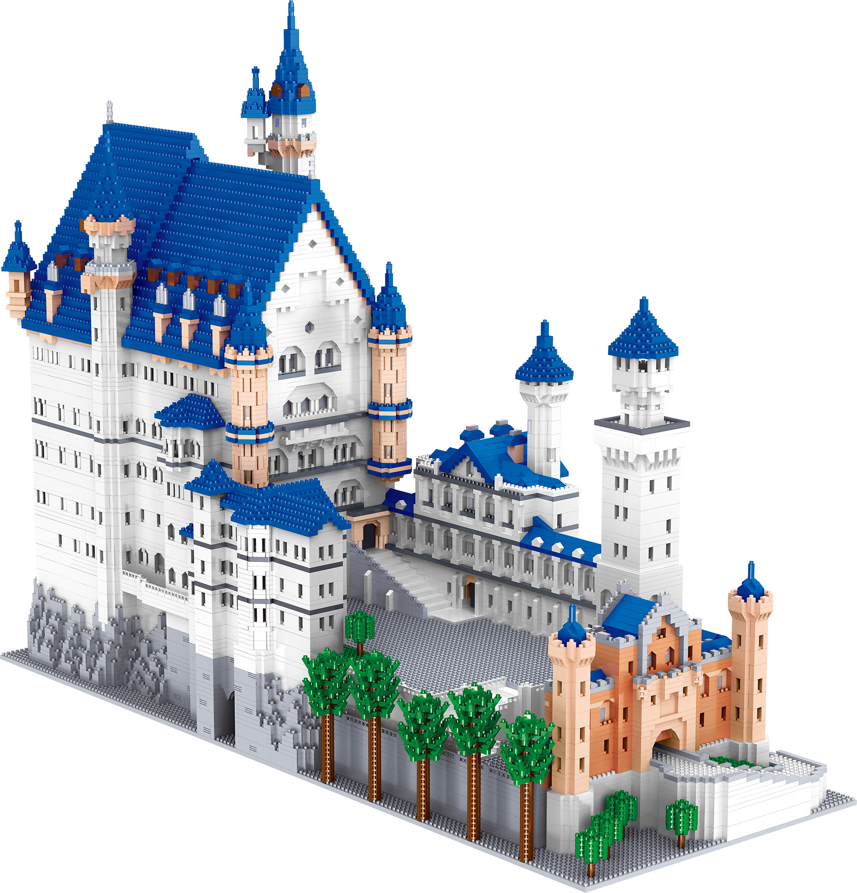 Lezi lz 8020 New Swan Stone Castle 11810pcs