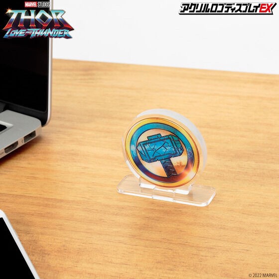 PRE-ORDER : Acrylic Logo Display EX MARVEL Thor: Love and Thunder Storm Breaker / Mjolnir Mark