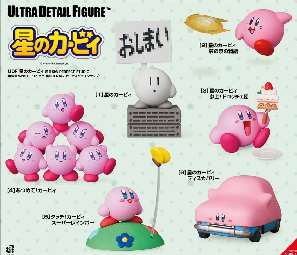 Pre-order : UDF (Ultra Detail Figure) Kirby (Set of 6) by Medicom Toy