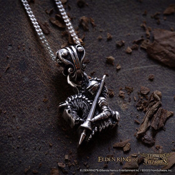 PRE-ORDER : ELDEN RING x LEATHERS AND TREASURES Lance's Talisman Necklace