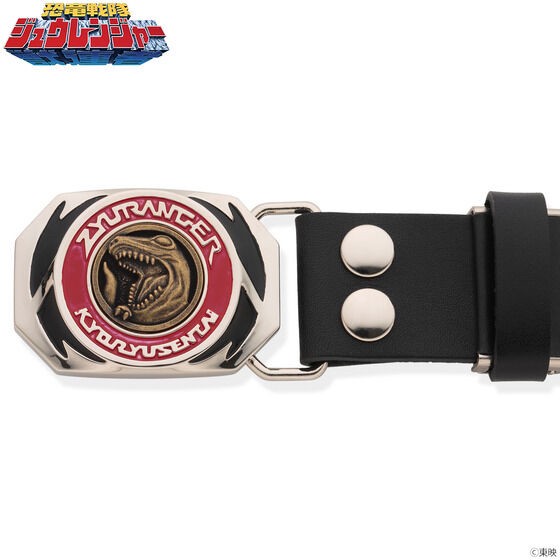 PRE-ORDER : Kyoryu Sentai Zyuranger Dyno Buckle Image Cowhide Belt .