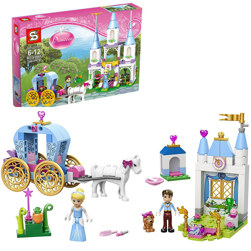 SY845 Princess Cinderella Carriage and Mini Castle 240pcs