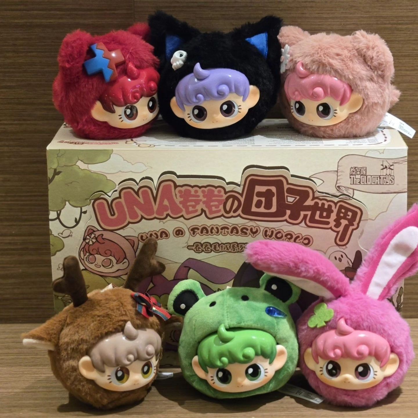 ตุ๊กตาพวงกุญแจ UNA Fantasy World - Roll Plush Toy Series by The Clock Toys
