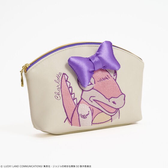 PRE-ORDER : ONOFFY FREE × JoJo's Bizarre Adventure: Stone Ocean Charlotte-chan Embroidery Pouch