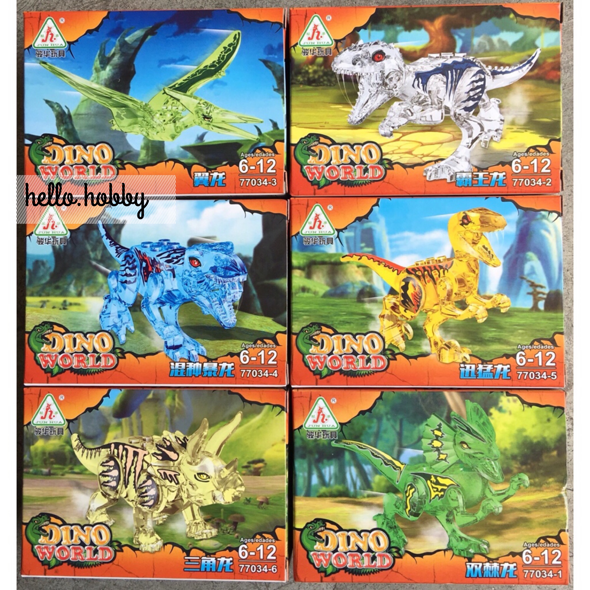 Jun Hua 77034 1-6 Dino World