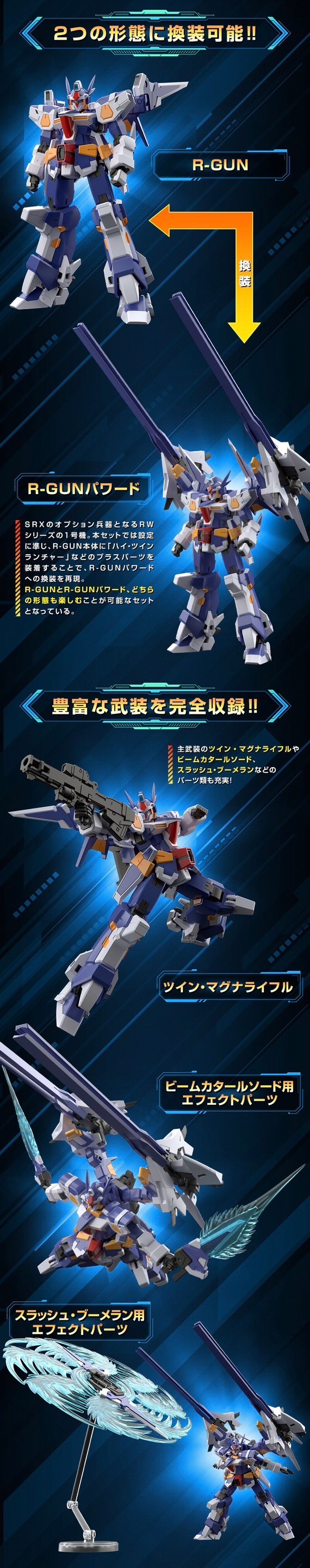 PRE-ORDER : SMP [SHOKUGAN MODELING PROJECT] Super Robot Wars OG R-GUN Powered
