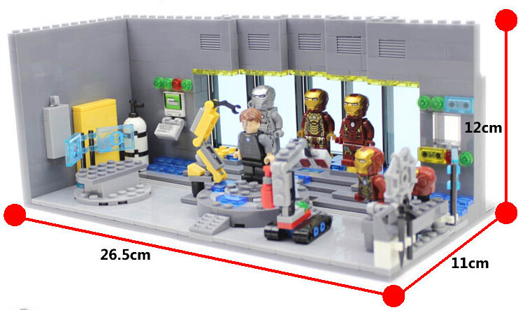 SY 305 Super Heroes Iron Man Laboratory 503pcs