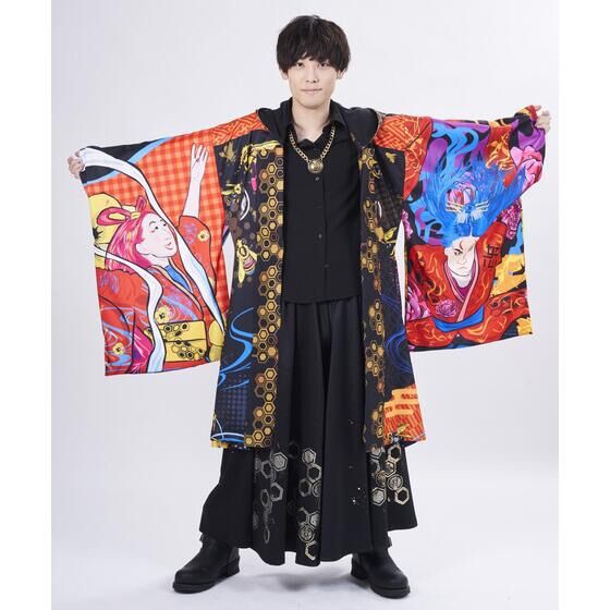 PRE-ORDER : Ohsama Sentai King-Ohger x h.NAOTO Kaguragi Dibousuki Kimono Style Jacket