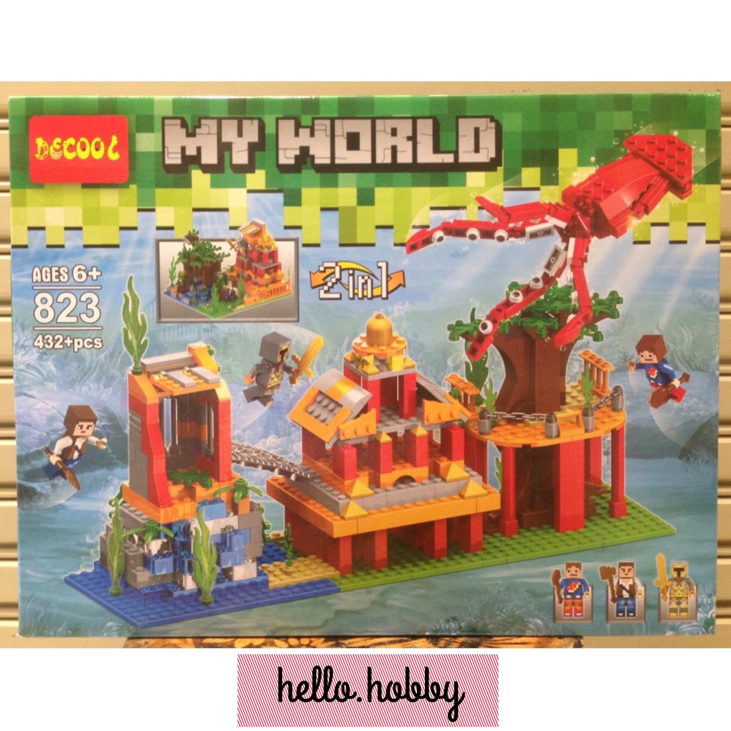 Decool 823 Minecraft Undersea Palace Adventure 432pcs